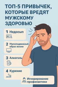 Какие привычки убивают мужское здоровье