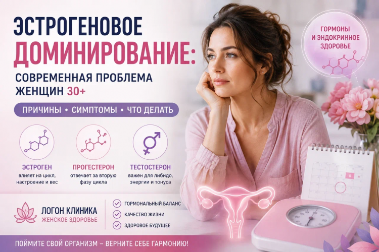 Эстрогеновое доминирование у женщин после 30 лет