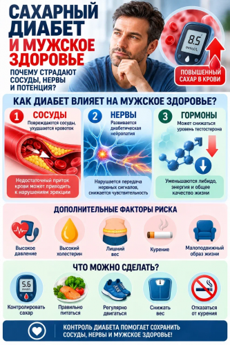 Как диабет влияет на сосуды, нервы и гормоны: факторы риска и профилактика