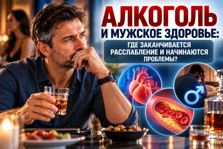 Алкоголь и мужское здоровье: влияние на потенцию и сосуды